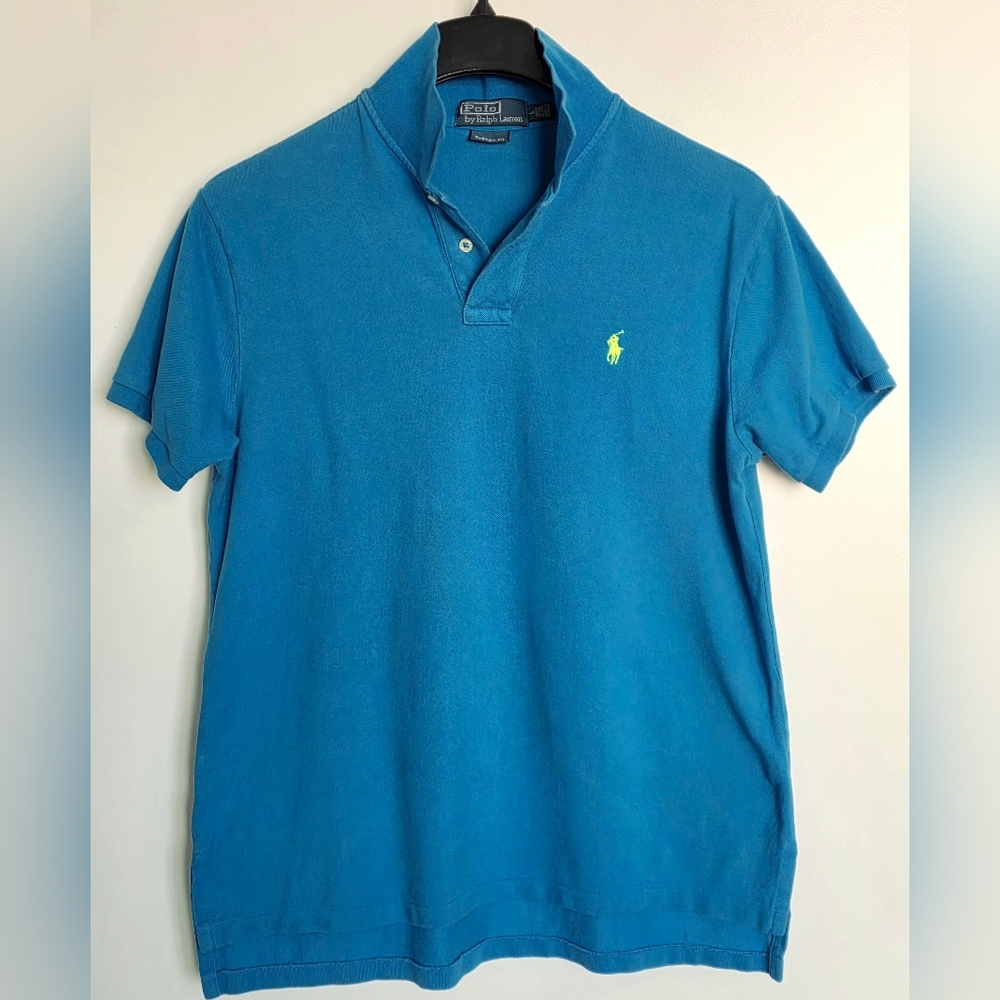 Ralph Lauren Men's Teal Polo Shirt